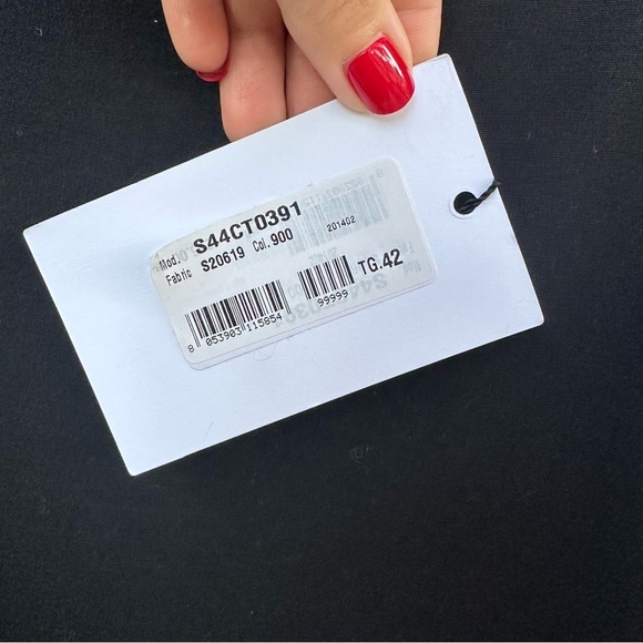 NWT Viktor & Rolf Black Little Black Dress Belted Fit Flare Pockets Italy 42 - Picture 9 of 13